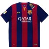 Maillot de Supporter Barcelone 2014-15 Domicile Retro Pour Homme